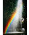 Postkarte - Regenbogen am Brunnen