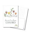 Postkarte - herzlichen GLÜCKWUNSCH