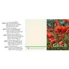 Klappkarte - Grußkarte - Glück (mit Gedicht)