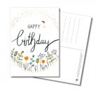 Postkarte - HAPPY birthday