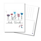 Postkarte - beste Wünsche