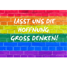 Postkarte - Hoffnung groß denken!